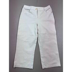 St. John White Crop Pant